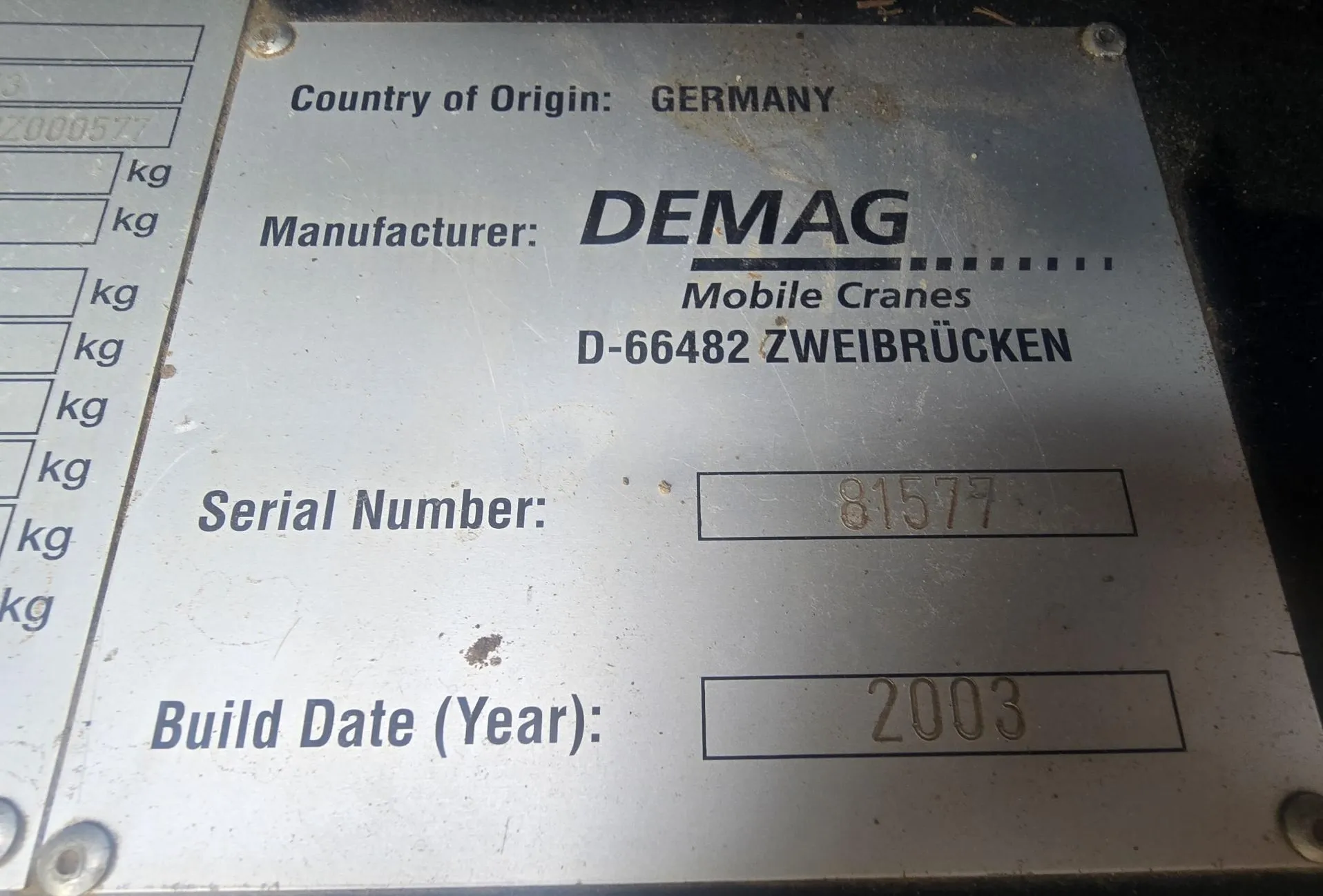 2003 DEMAG AC80-2 photo 2 of 11